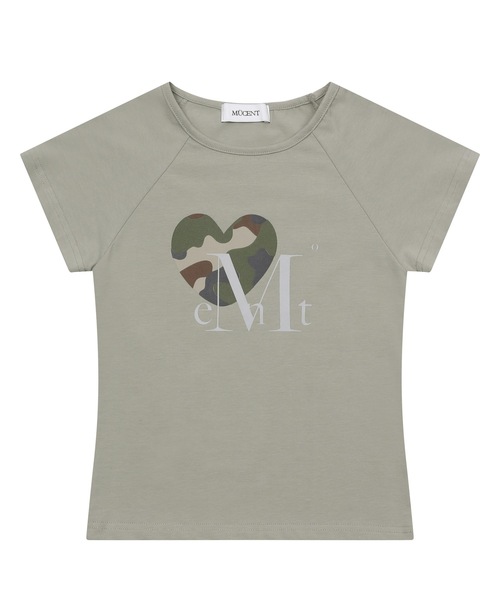 MUCENT(ムセント)の「キャニオンハートカモ半袖Tシャツ 男女共用 (4カラー)(Tシャツ/カットソー・レディース・チャコール/ブラック系/ホワイト/カーキ/ブラック/ホワイト系・XS/M/L)」の6枚目の写真