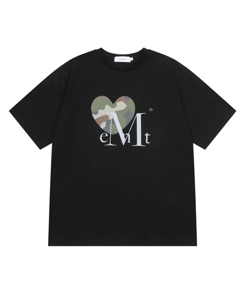 MUCENT(ムセント)の「キャニオンハートカモ半袖Tシャツ 男女共用 (4カラー)(Tシャツ/カットソー・レディース・チャコール/ブラック系/ホワイト/カーキ/ブラック/ホワイト系・XS/M/L)」の3枚目の写真