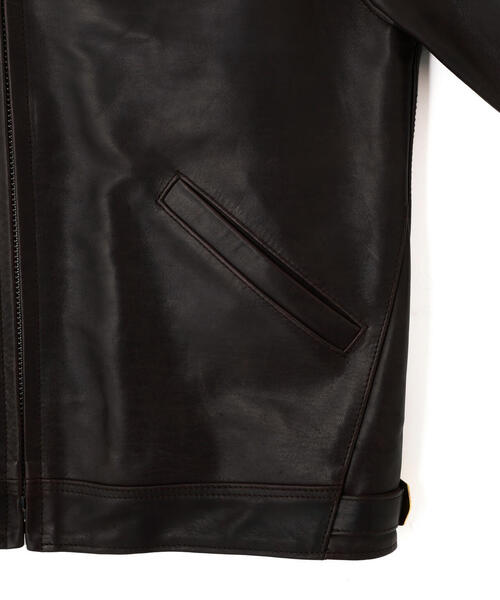 Schott(ショット)の「Schott/ショット/SPECIAL LEATHER TRACKER JACKET/スペシャル レザー トラッカージャケット(ライダースジャケット・メンズ・ブラック・36/38/40/42)」の22枚目の写真