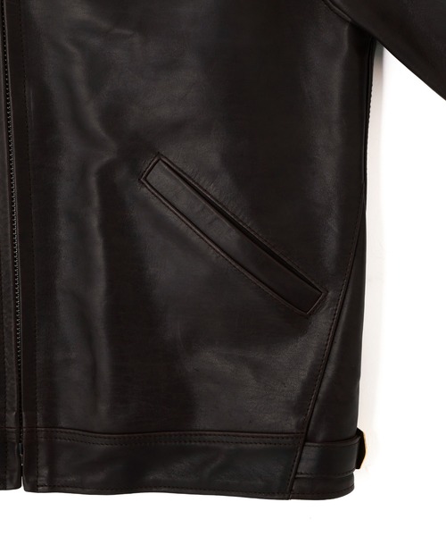 Schott(ショット)の「Schott/ショット/SPECIAL LEATHER TRACKER JACKET/スペシャル レザー トラッカージャケット(ライダースジャケット・メンズ・ブラック・36/38/40/42)」の7枚目の写真