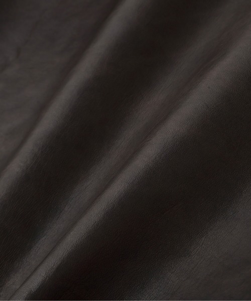 Schott(ショット)の「Schott/ショット/SPECIAL LEATHER TRACKER JACKET/スペシャル レザー トラッカージャケット(ライダースジャケット・メンズ・ブラック・36/38/40/42)」の12枚目の写真