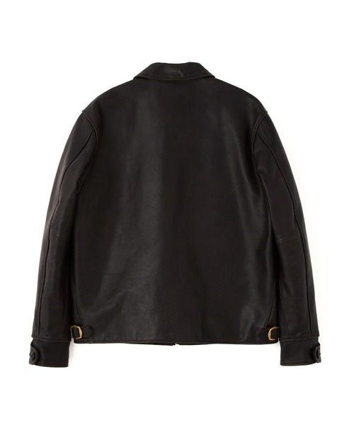 Schott(ショット)の「Schott/ショット/SPECIAL LEATHER TRACKER JACKET/スペシャル レザー トラッカージャケット(ライダースジャケット・メンズ・ブラック・36/38/40/42)」の2枚目の写真