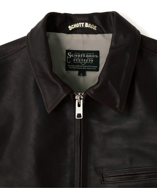 Schott/ショット/SPECIAL LEATHER TRACKER JACKET/スペシャル レザー