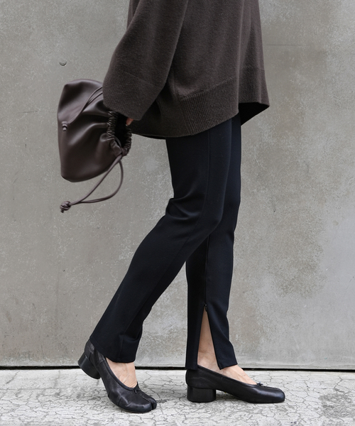 Deuxieme Classe（ドゥーズィエムクラス）の「Warm Zip レギンス パンツ（その他パンツ・レディース・グレー/ブラック・38/32/34/36）」の6枚目の写真