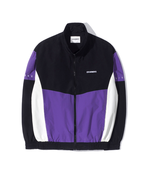QT8 GARMENTS(キューティーエイトガーメント)の「MF Old Track Jacket (パープル)(ナイロンジャケット・レディース・その他・LARGE/MEDIUM/X-LARGE)」の1枚目の写真