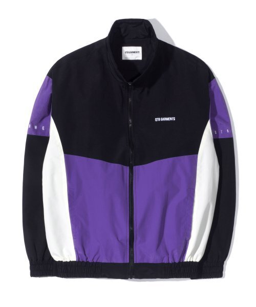 QT8 GARMENTS(キューティーエイトガーメント)の「MF Old Track Jacket (パープル)(ナイロンジャケット・レディース・その他・LARGE/MEDIUM/X-LARGE)」の2枚目の写真