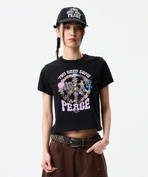 YOU NEED SOME PEACE T-SHIRTS(FOR WOMAN) BLACK