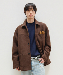 LEIRE（ルアール）の「ウールブレンドブークルハーフコート[ブラウン]（ダッフルコート）」