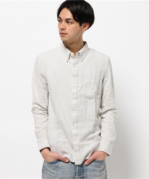 CIAOPANIC TYPY（チャオパニックティピー）の「【全１１柄】起毛ツイルボタンダウンシャツ（シャツ/ブラウス・メンズ・グレー/ブルー/ネイビー/ホワイト・LARGE/MEDIUM/SMALL）」の11枚目の写真