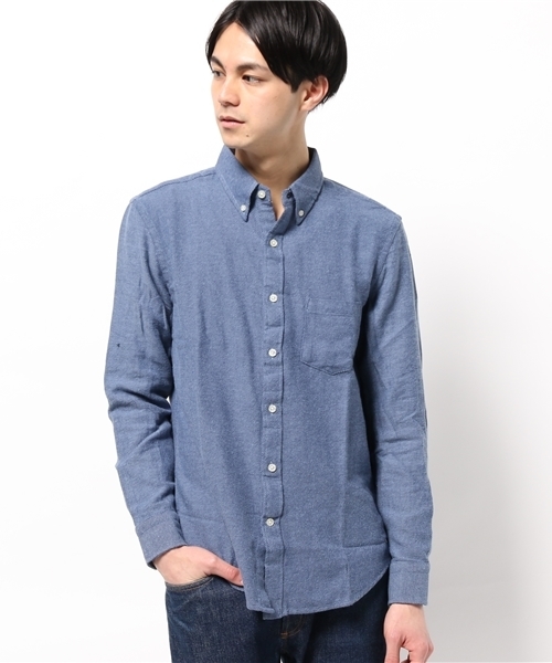 CIAOPANIC TYPY（チャオパニックティピー）の「【全１１柄】起毛ツイルボタンダウンシャツ（シャツ/ブラウス・メンズ・グレー/ブルー/ネイビー/ホワイト・LARGE/MEDIUM/SMALL）」の13枚目の写真