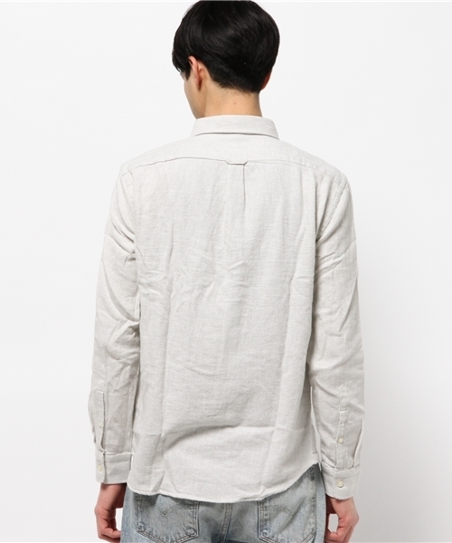 CIAOPANIC TYPY（チャオパニックティピー）の「【全１１柄】起毛ツイルボタンダウンシャツ（シャツ/ブラウス・メンズ・グレー/ブルー/ネイビー/ホワイト・LARGE/MEDIUM/SMALL）」の6枚目の写真