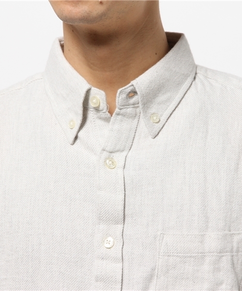 CIAOPANIC TYPY（チャオパニックティピー）の「【全１１柄】起毛ツイルボタンダウンシャツ（シャツ/ブラウス・メンズ・グレー/ブルー/ネイビー/ホワイト・LARGE/MEDIUM/SMALL）」の7枚目の写真