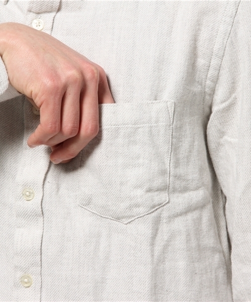 CIAOPANIC TYPY（チャオパニックティピー）の「【全１１柄】起毛ツイルボタンダウンシャツ（シャツ/ブラウス・メンズ・グレー/ブルー/ネイビー/ホワイト・LARGE/MEDIUM/SMALL）」の9枚目の写真