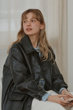 ARTIFICIAL GRAIN / FAUX SUEDE ZIP BLOUSON（ブルゾン）｜WYM LIDNM