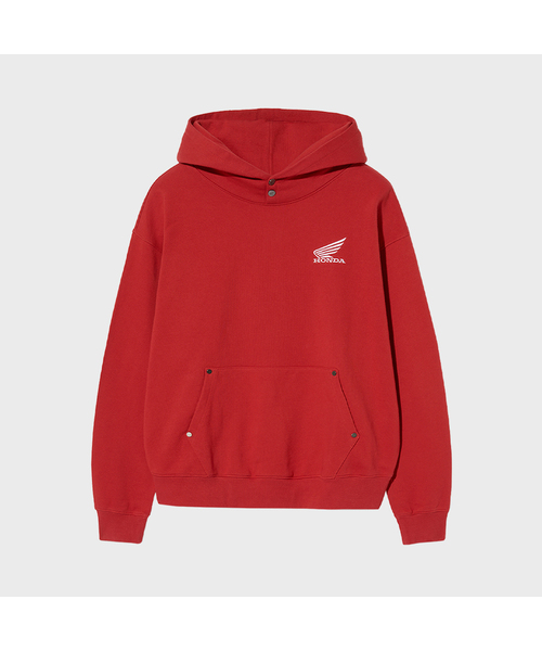 Honda Small Wing Rivet point Hoodie Red