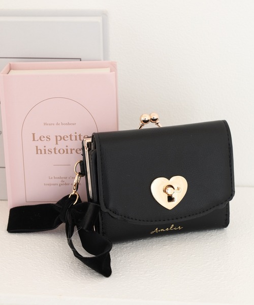 セール】Coboca+ﾌｪｲｸﾚｻﾞｰﾊｰﾄﾛｯｸ口金ﾐﾆ財布（財布）｜FUNALIVE（ファン