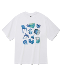 RADINEO（ラディネオ）の「ブルーコレクター 半袖Tシャツ ホワイト（Tシャツ/カットソー）」