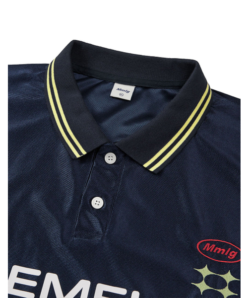 MMLG（エムエムエルジー）の「[Mmlg] EM FOOTBALL JERSEY SHIRT (NAVY)（ポロシャツ・レディース・その他・SMALL/MEDIUM/LARGE/X-LARGE）」の3枚目の写真