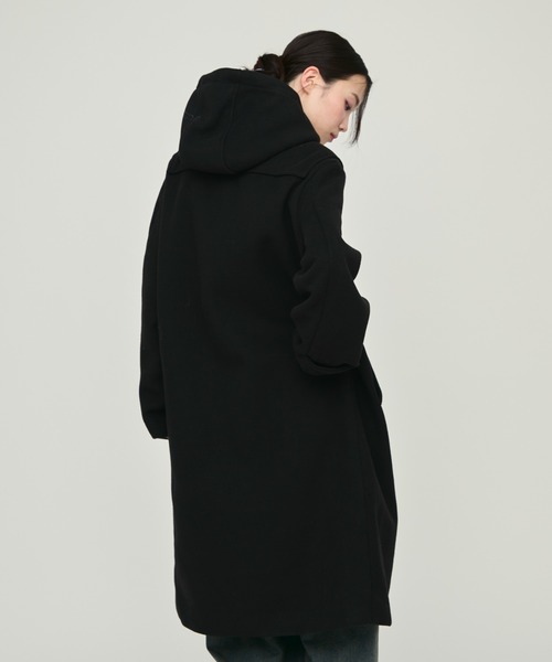 Monotone Double Fabric Hood Duffle Coat / モノトーン二重織フード