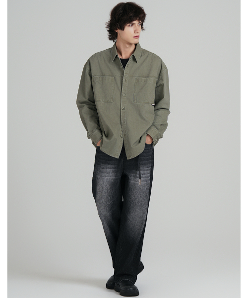 LXT（エルエックスティー）の「コットンウォッシュドオーバーシャツジャケット[カーキ]（シャツ/ブラウス・メンズ・その他・MEDIUM/LARGE/X-LARGE/XX-LARGE）」の14枚目の写真