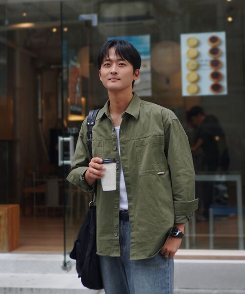 LXT（エルエックスティー）の「コットンウォッシュドオーバーシャツジャケット[カーキ]（シャツ/ブラウス・メンズ・その他・MEDIUM/LARGE/X-LARGE/XX-LARGE）」の9枚目の写真