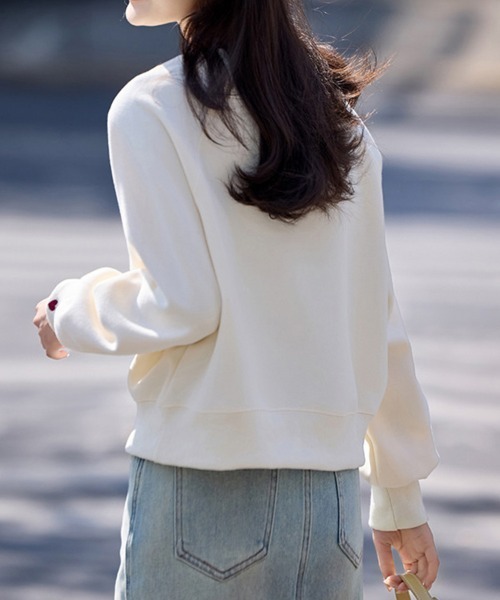 ONEP STAR(ワンピスター)の「ハートデザインスウェットトップス(スウェット・レディース・ピンク/ベージュ・LARGE/X-LARGE/MEDIUM)」の14枚目の写真