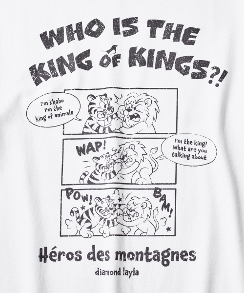 Diamond Layla(ダイアモンドレイラ)の「KKAHO King of Kings Short Sleeve T-shirt T95 White(Tシャツ/カットソー・レディース・その他・SMALL/MEDIUM/LARGE/X-LARGE)」の4枚目の写真