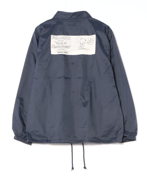 SNOOPY×OLD BETTY'S(スヌーピーカケルオールドベティーズ)の「SNP Nylon Coach Jacket(FOOTBALL)(ナイロンジャケット・レディース・ワイン/グリーン/ネイビー/グレー/ブラック・M)」の6枚目の写真