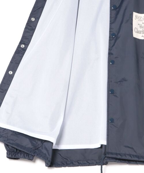 SNOOPY×OLD BETTY'S(スヌーピーカケルオールドベティーズ)の「SNP Nylon Coach Jacket(FOOTBALL)(ナイロンジャケット・レディース・ワイン/グリーン/ネイビー/グレー/ブラック・M)」の7枚目の写真