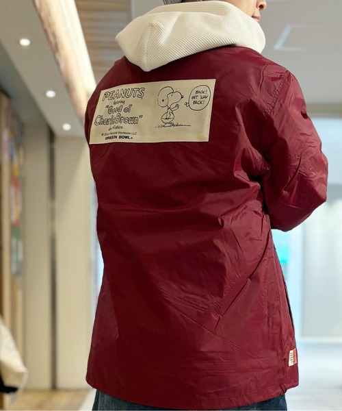 SNP Nylon Coach Jacket(FOOTBALL)（ナイロンジャケット）｜SNOOPY×OLD