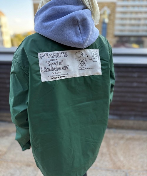 SNP Nylon Coach Jacket(FOOTBALL)（ナイロンジャケット）｜SNOOPY×OLD