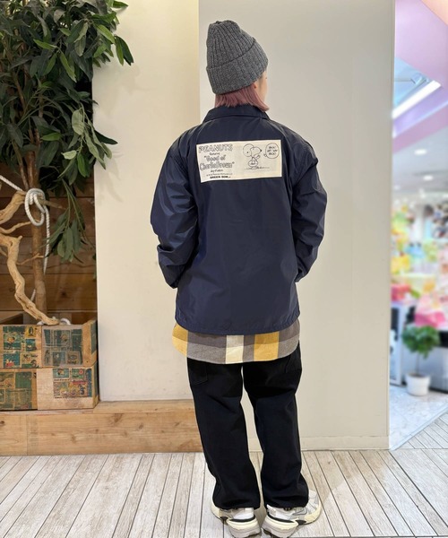 SNP Nylon Coach Jacket(FOOTBALL)（ナイロンジャケット）｜SNOOPY×OLD