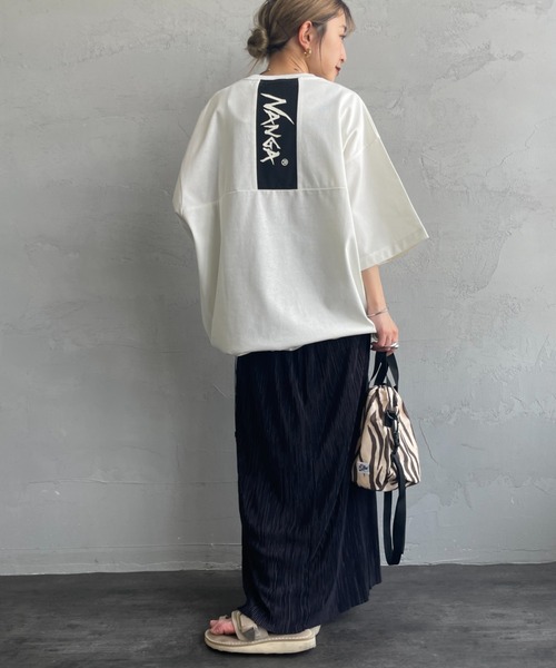 NANGA（ナンガ）の「【WEB先行予約】[NANGA/ナンガ] 別注 ルーズフィット メッシュ切替え ドローコードTシャツ（Tシャツ/カットソー・レディース・ホワイト/グレー/ブラック・L/M/S/XL）」の21枚目の写真