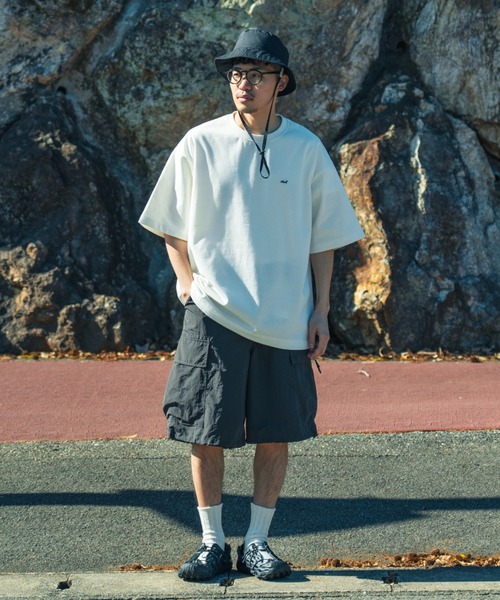NANGA（ナンガ）の「[NANGA/ナンガ] 別注 ルーズフィット メッシュ切替え ドローコードTシャツ【追加】（Tシャツ/カットソー・レディース・ホワイト/グレー/ブラック・L/M/S/XL）」の21枚目の写真