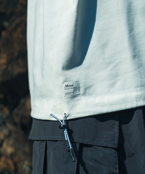 NANGA（ナンガ）の「【WEB先行予約】[NANGA/ナンガ] 別注 ルーズフィット メッシュ切替え ドローコードTシャツ（Tシャツ/カットソー・レディース・ホワイト/グレー/ブラック・L/M/S/XL）」の19枚目の写真