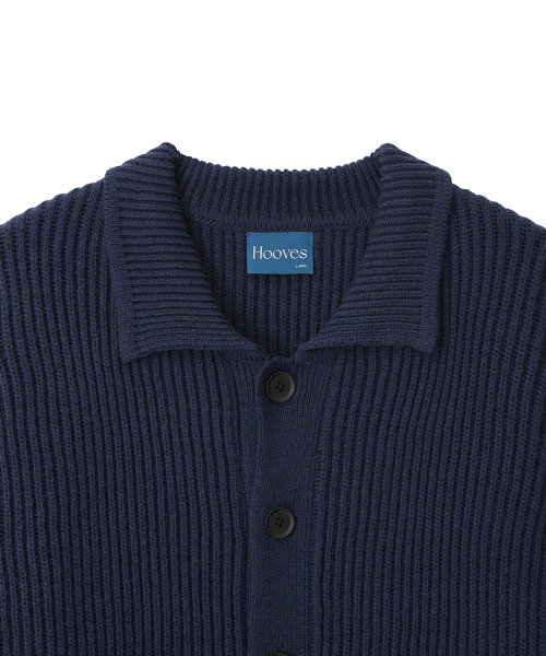 HOOVES（フーブス）の「ヘビー ニジュ ウール カラー カーディガン [ネイビー]（カーディガン/ボレロ・メンズ・その他・LARGE/MEDIUM/X-LARGE）」の7枚目の写真