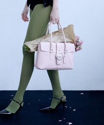 CHRISTINE PROJECT（クリスティンプロジェクト）の「ROUND BELT SHOULDER BAG(CREAM PINK)（ショルダーバッグ・レディース）」