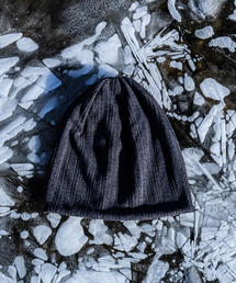 UNSTOPPABLE（アンストッパブル）の「Linen Knit Golji Beanie Charcoal（ニットキャップ/ビーニー・メンズ）」