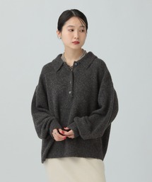 LEPSIM | 5ゲージエアリーウールポロ 640371(ニット/セーター)