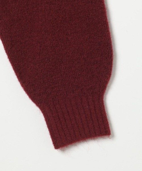 LEPSIM（レプシィム）の「5ゲージエアリーウールポロ　640371（ニット/セーター・レディース・チャコールグレー/ライトブラウン/ネイビー/ボルドー・FREE）」の8枚目の写真