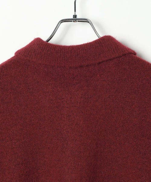LEPSIM（レプシィム）の「5ゲージエアリーウールポロ　640371（ニット/セーター・レディース・チャコールグレー/ライトブラウン/ネイビー/ボルドー・FREE）」の10枚目の写真