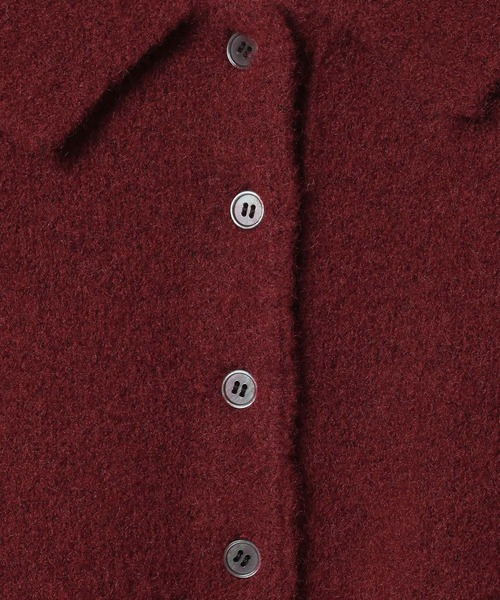 LEPSIM（レプシィム）の「5ゲージエアリーウールポロ　640371（ニット/セーター・レディース・チャコールグレー/ライトブラウン/ネイビー/ボルドー・FREE）」の12枚目の写真