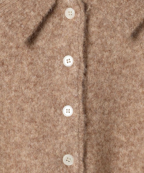 LEPSIM（レプシィム）の「5ゲージエアリーウールポロ　640371（ニット/セーター・レディース・チャコールグレー/ライトブラウン/ネイビー/ボルドー・FREE）」の13枚目の写真