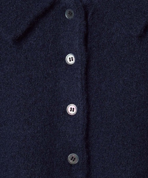 LEPSIM（レプシィム）の「5ゲージエアリーウールポロ　640371（ニット/セーター・レディース・チャコールグレー/ライトブラウン/ネイビー/ボルドー・FREE）」の14枚目の写真