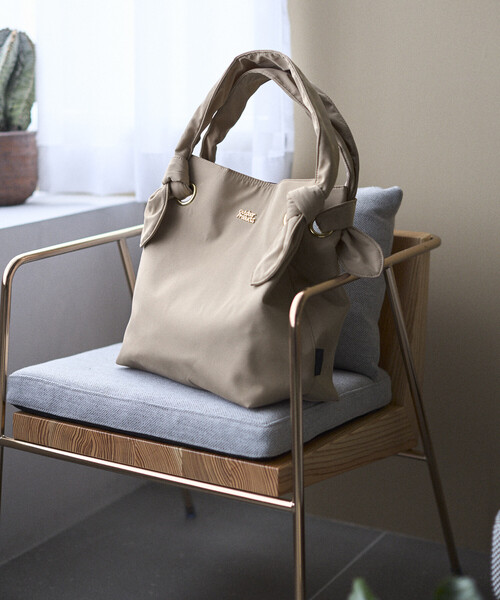 OUTDOOR PRODUCTS(アウトドアプロダクツ)の「OUTDOOR PRODUCTS × Firsthand/アウトドアプロダクツ 別注 ムスビリボン トートバッグ(トートバッグ・レディース・ベージュ/ブラック/ブラウン・ONE SIZE)」の9枚目の写真