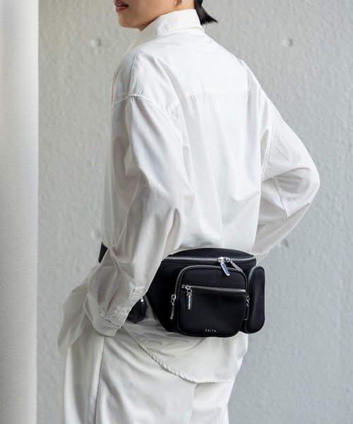 EDITA.（エディータ）の「Urban 3D pocket waist bag ウエストバッグ / 3WAY（ボディバッグ/ウエストポーチ・レディース・ブラック・FREE）」の4枚目の写真