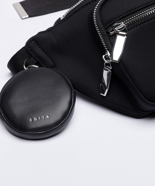 EDITA.（エディータ）の「Urban 3D pocket waist bag ウエストバッグ / 3WAY（ボディバッグ/ウエストポーチ・レディース・ブラック・FREE）」の18枚目の写真