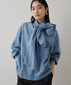 DENIMボウブラウス（シャツ/ブラウス）｜Whim Gazette（ウィムガゼット