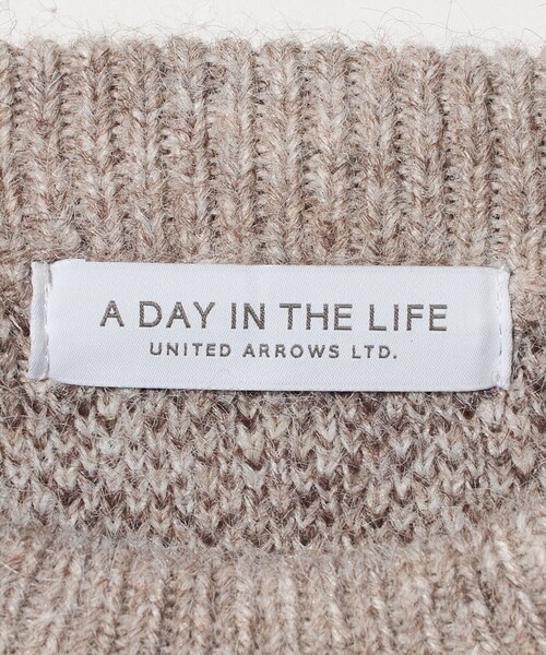 A DAY IN THE LIFE UNITED ARROWS(アデイインザライフユナイテッドアローズ)の「ビッグアーガイル ニット <A DAY IN THE LIFE>(ニット/セーター・レディース・ベージュ/ブラック/グレー系・FREE)」の17枚目の写真