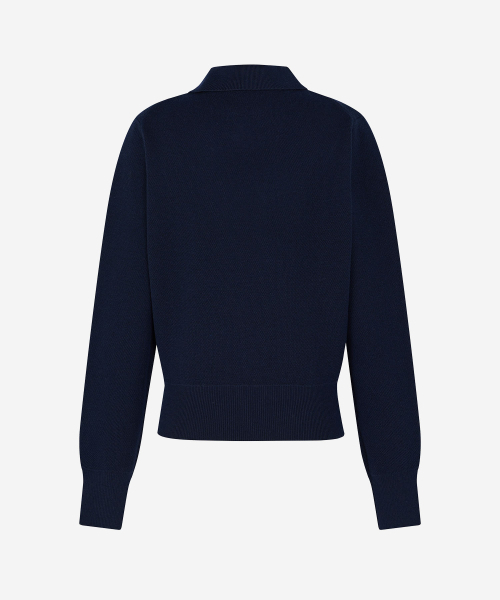 LORDLOAR（ロードロアル）の「シグニチャーカラー長袖ニットNAVY（ニット/セーター・レディース・その他・LARGE/MEDIUM/SMALL）」の2枚目の写真